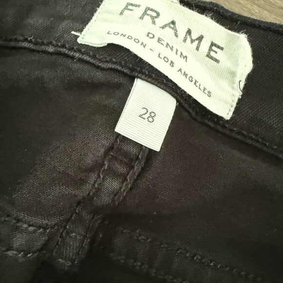 Frame Denim Black le skinny de Jeanne crop jeans - Picture 2 of 4
